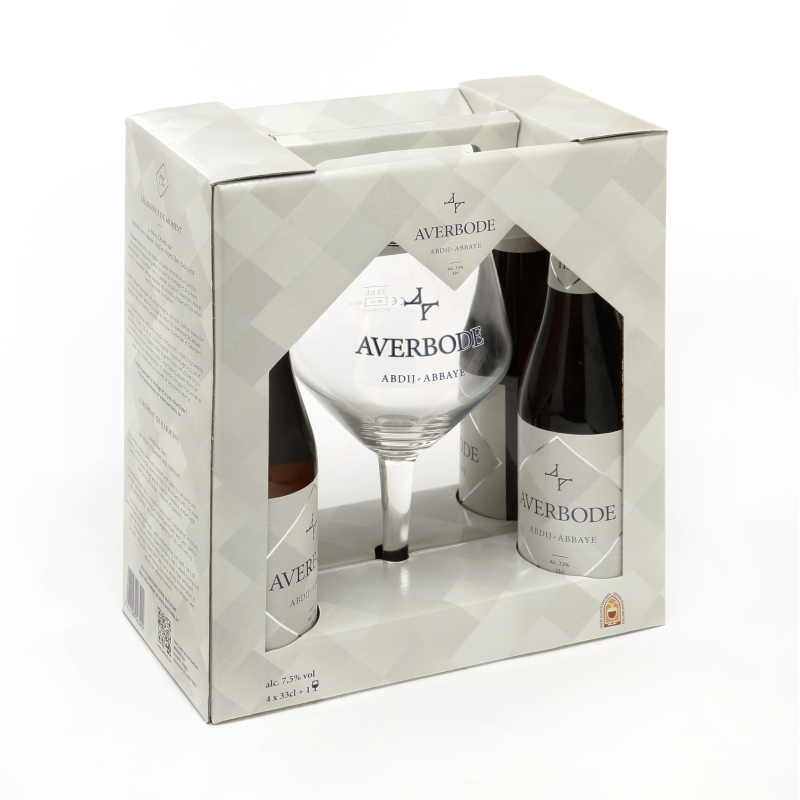 Abdij Averbode Gift pack 4x33cl + glass