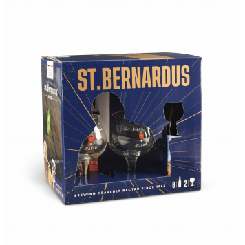 St.Bernardus Tasting Set 6x33cl + 2 Glasses