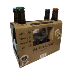 St.Bernardus New Gift pack 4x33cl + Glass